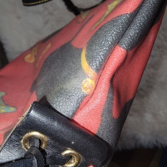 Dooney & Bourke Scottie dog coated canvas handbag purse vintage - Picture 5 of 16